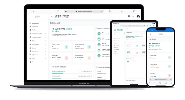 Balansa dashboard on a laptop, tablet and phone